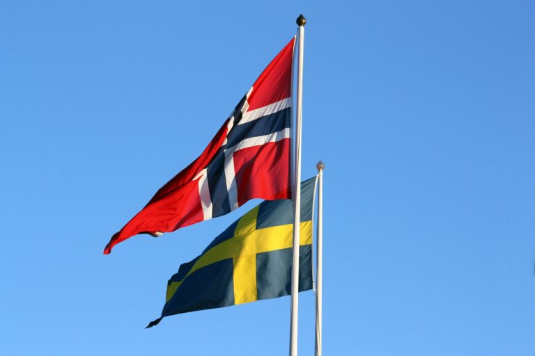 two-sewn-flags-norge-and-sweden