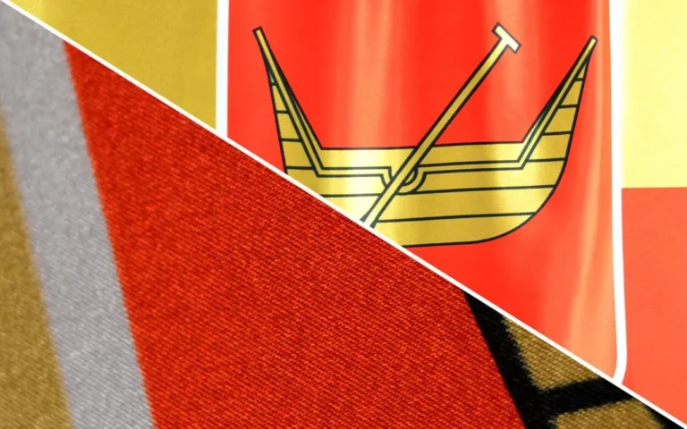 satin flag fabric