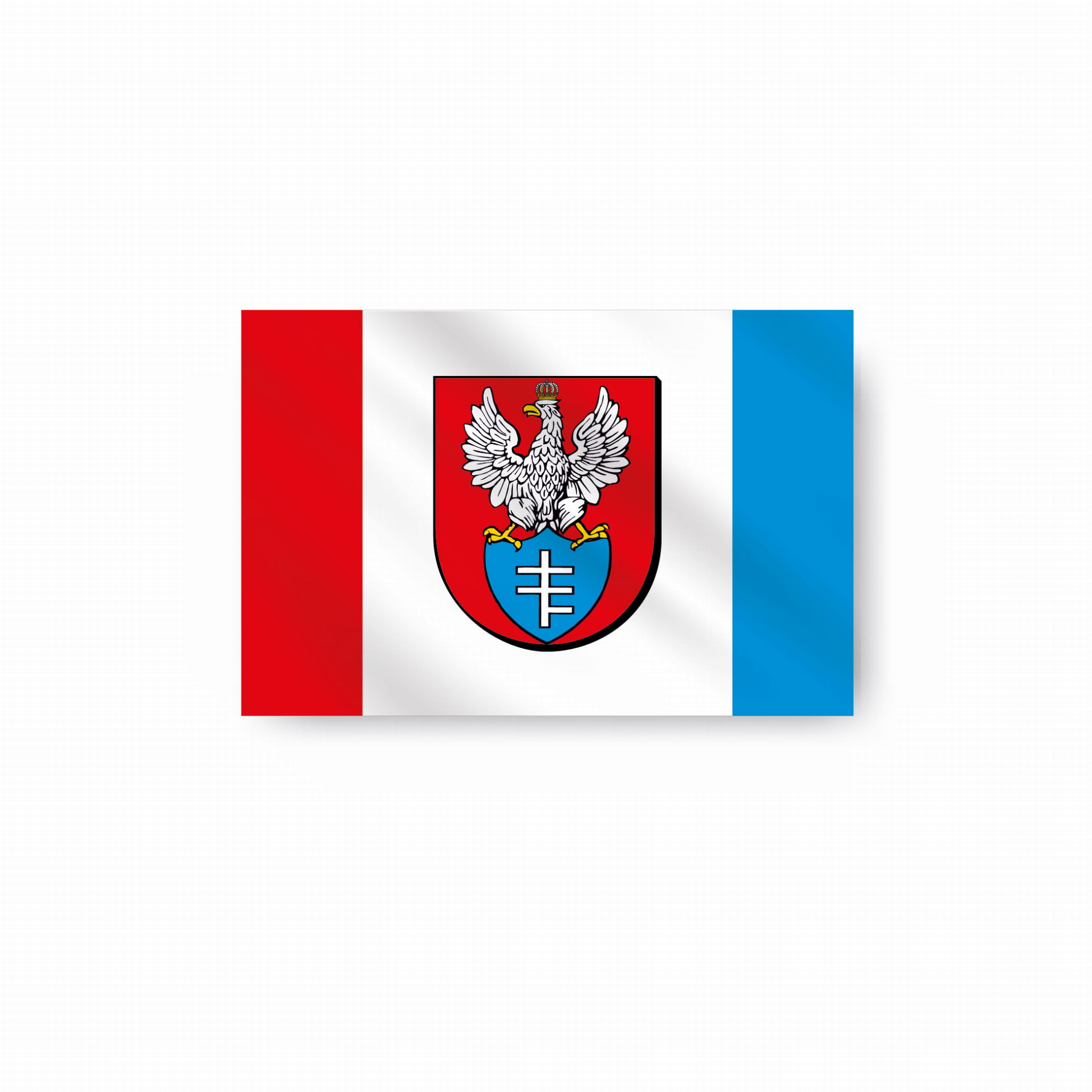 Flaga Twojego miasta i gminy pozioma