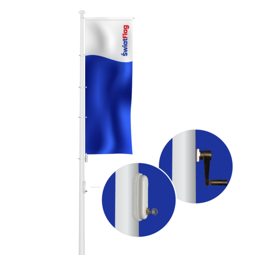 Maszt flagowy włókno Internal windtracker kompozyt 6-12 m